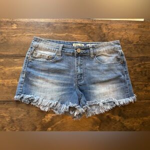 Indigo Rein Light Blue Distressed Denim Shorts